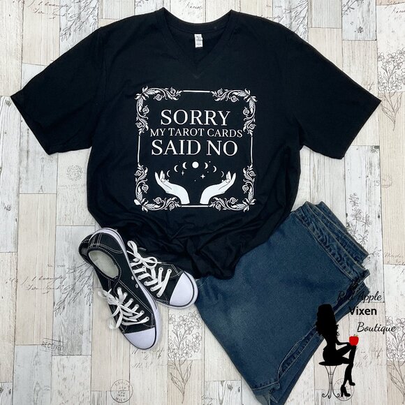 My Tarot Cards Said No Graphic Tee - Picture 1 of 2